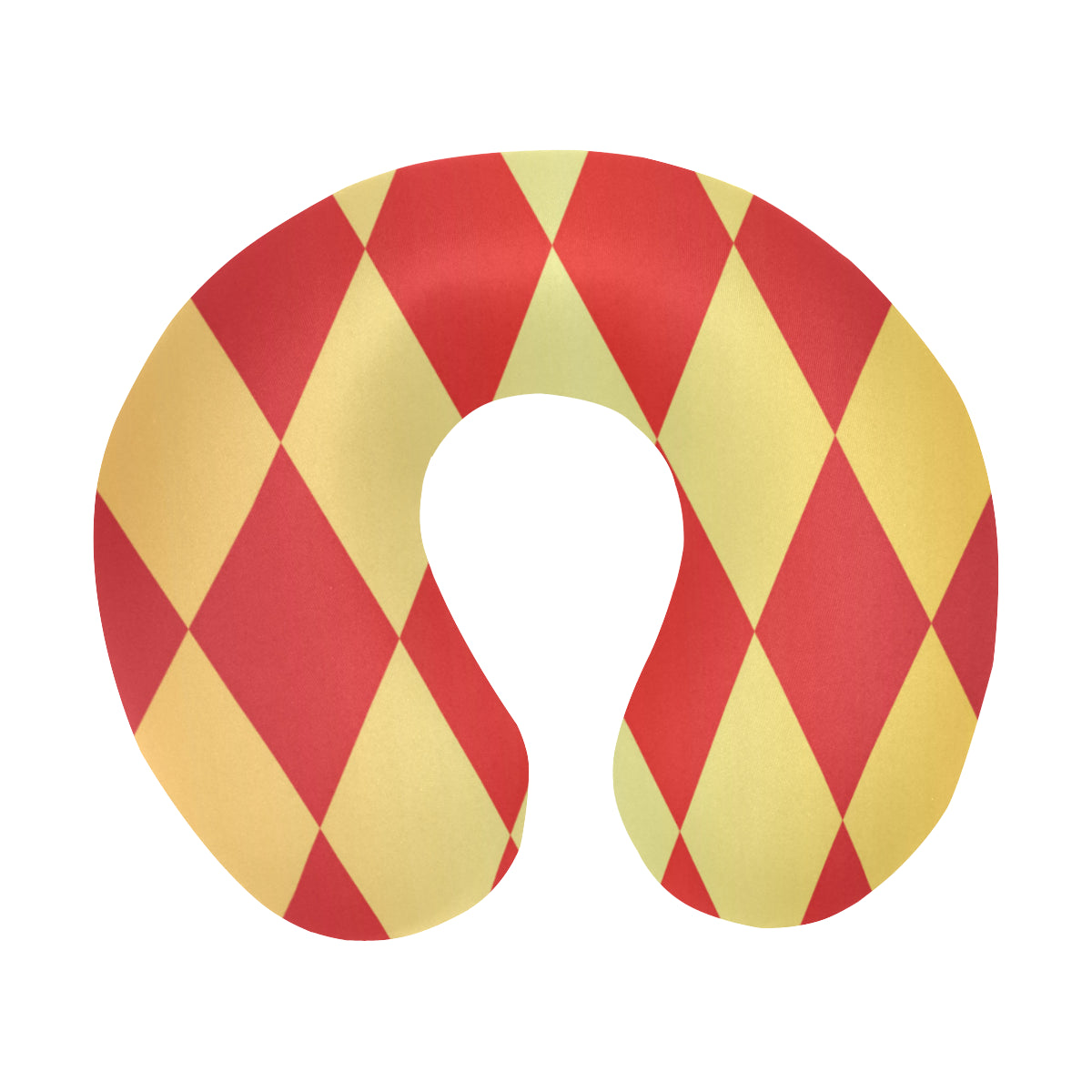 Harlequin Pattern Print Design 03 U-Shaped Travel Neck Pillow
