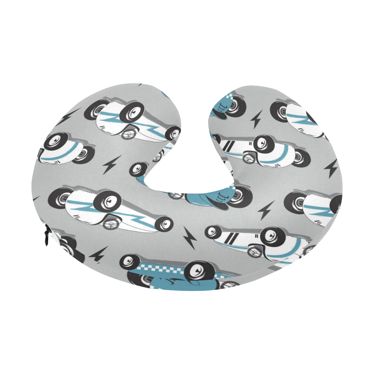 Racing Vintage Pattern Print Design A02 U-Shaped Travel Neck Pillow