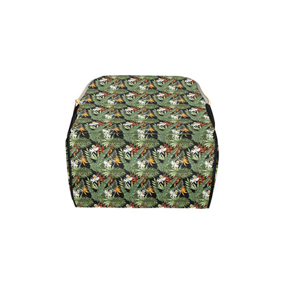 Bird Of Paradise Pattern Print Design 02 Diaper Bag Backpack