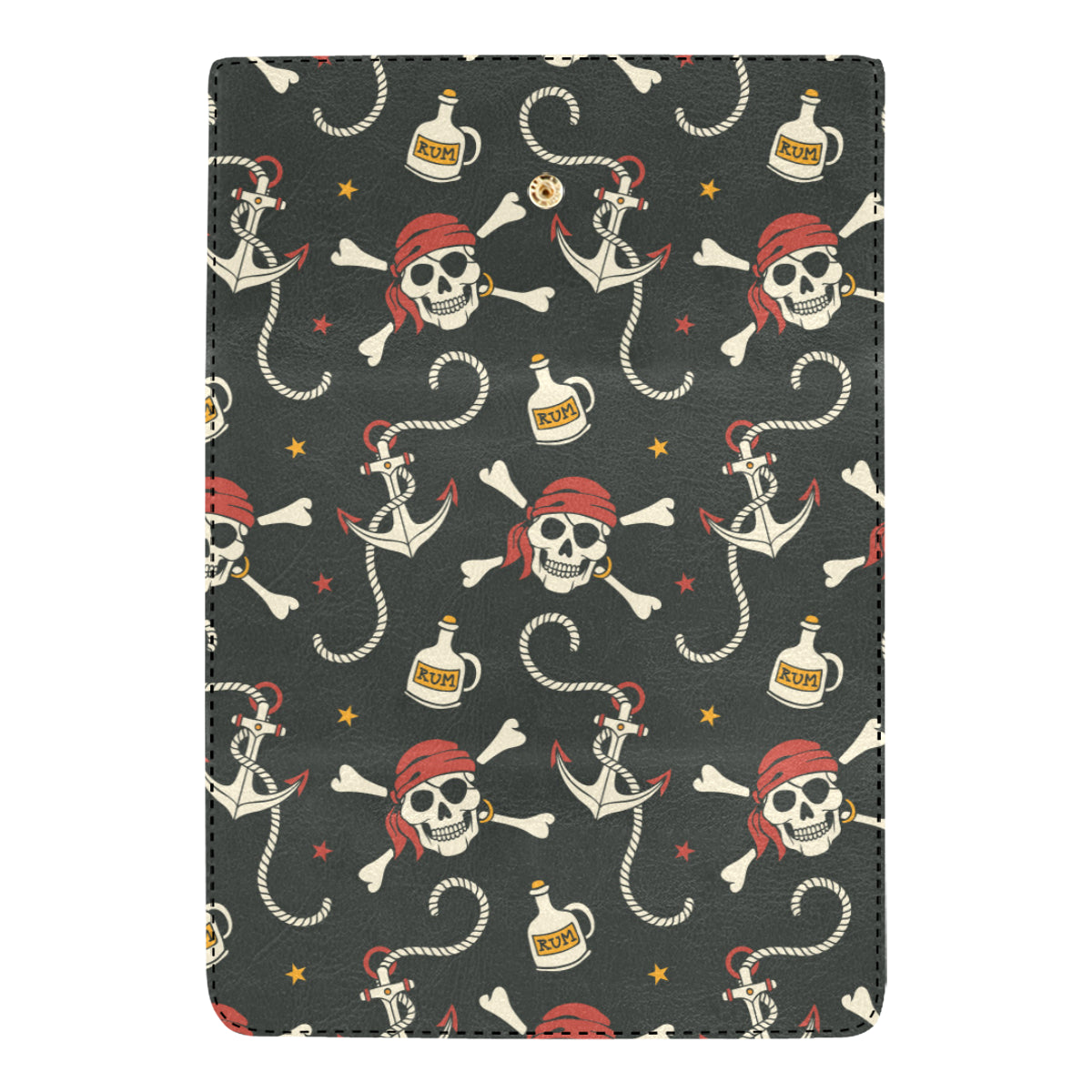 Pirate Pattern Print Design A02 Women's Trifold Wallet