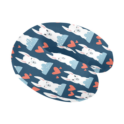 Alpaca Love Pattern Print Design 05 U-Shaped Travel Neck Pillow