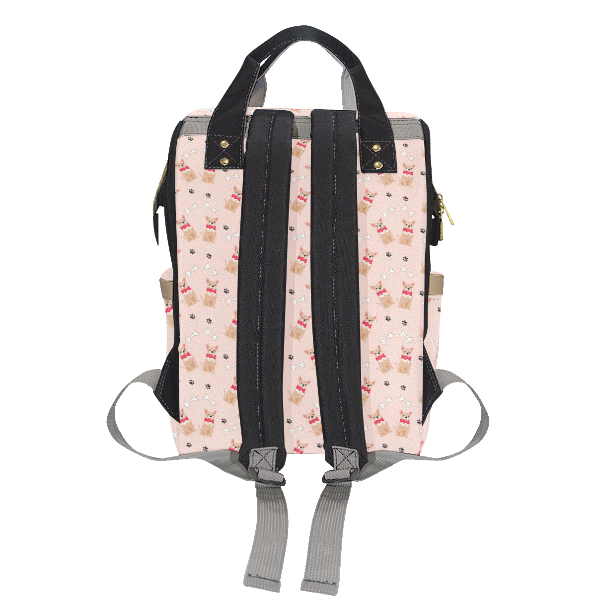 Chihuahua Pattern Print Design 04 Diaper Bag Backpack