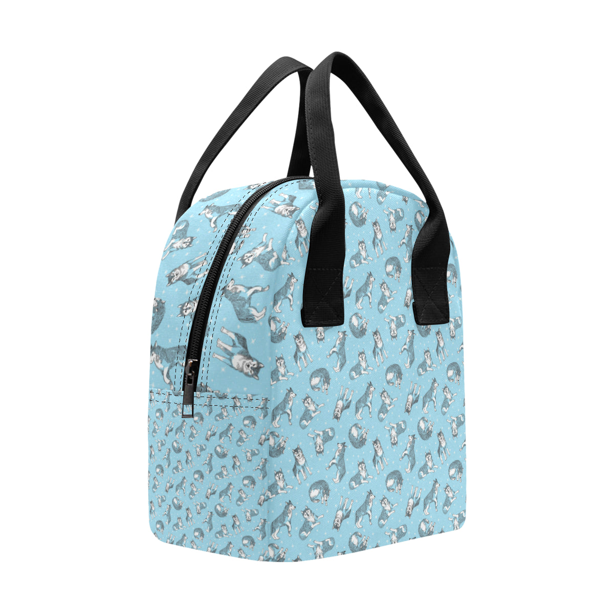 Wolf Design Print Pattern Insulated Lunch Bag