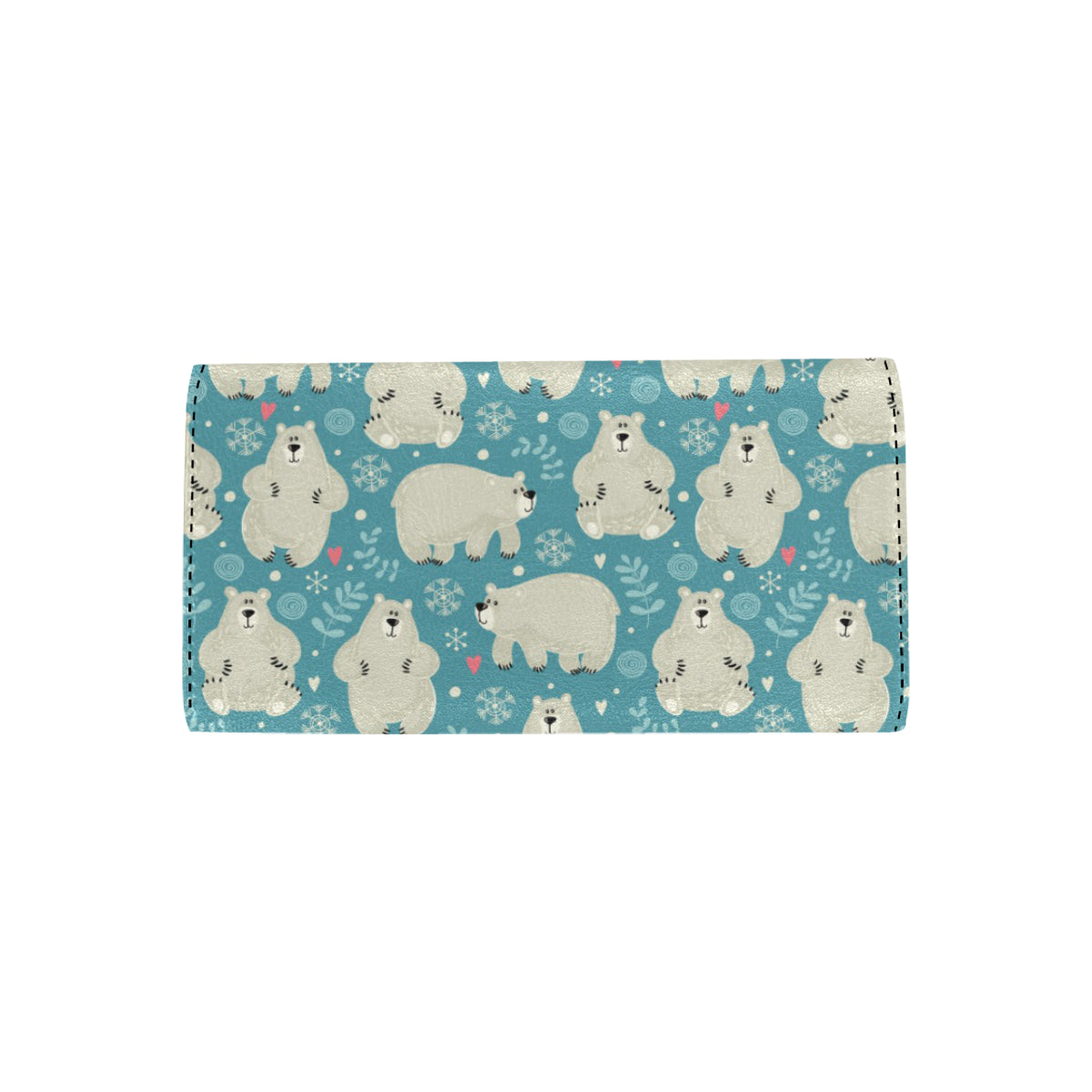 Bear Pattern Print Design BE04 Women's Trifold Wallet