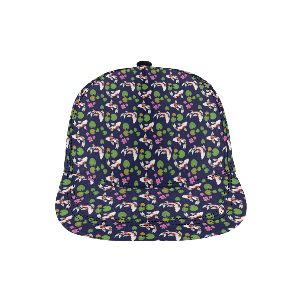 Koi Carp Pattern Design Themed Print Snapback Cap