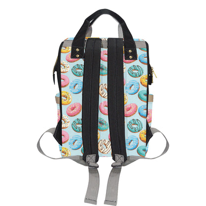 Donut Pattern Print Design DN05 Diaper Bag Backpack