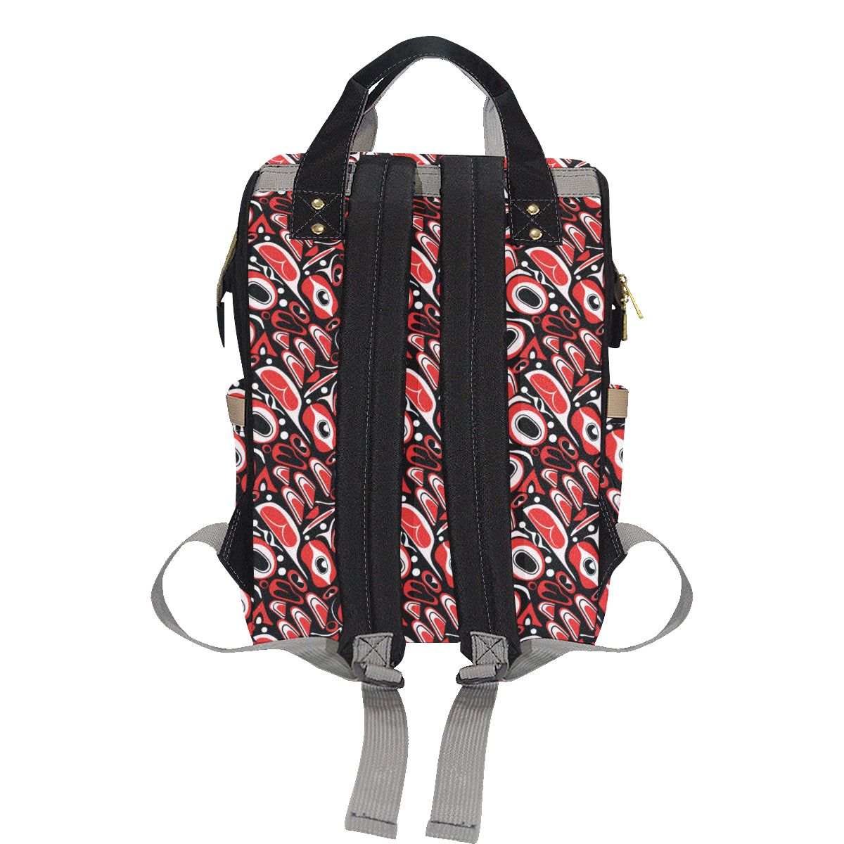 Totem Pole Texture Design Diaper Bag Backpack