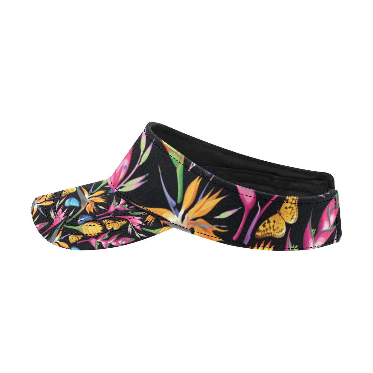 Tropical Flower Pattern Print Design TF016 Unisex Sun Visor