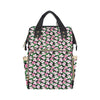 Hibiscus Pink Flower Hawaiian Print Diaper Bag Backpack