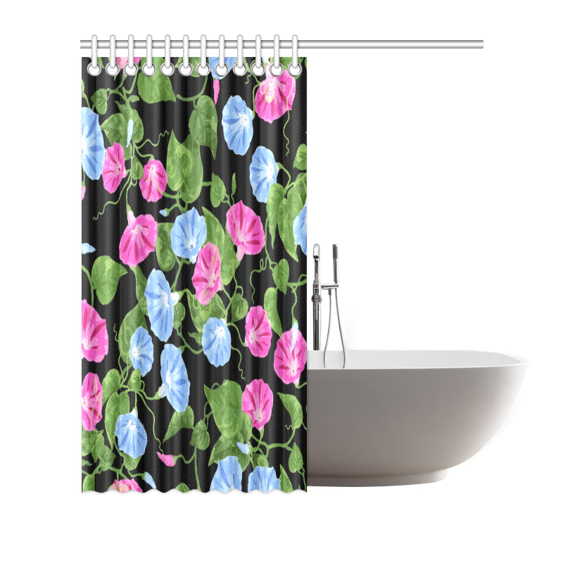 Morning Glory Pattern Print Design MG04 Shower Curtain