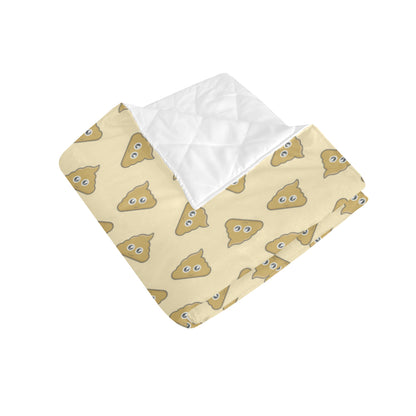 Poop Emoji Pattern Print Design A02 Premium Quilt