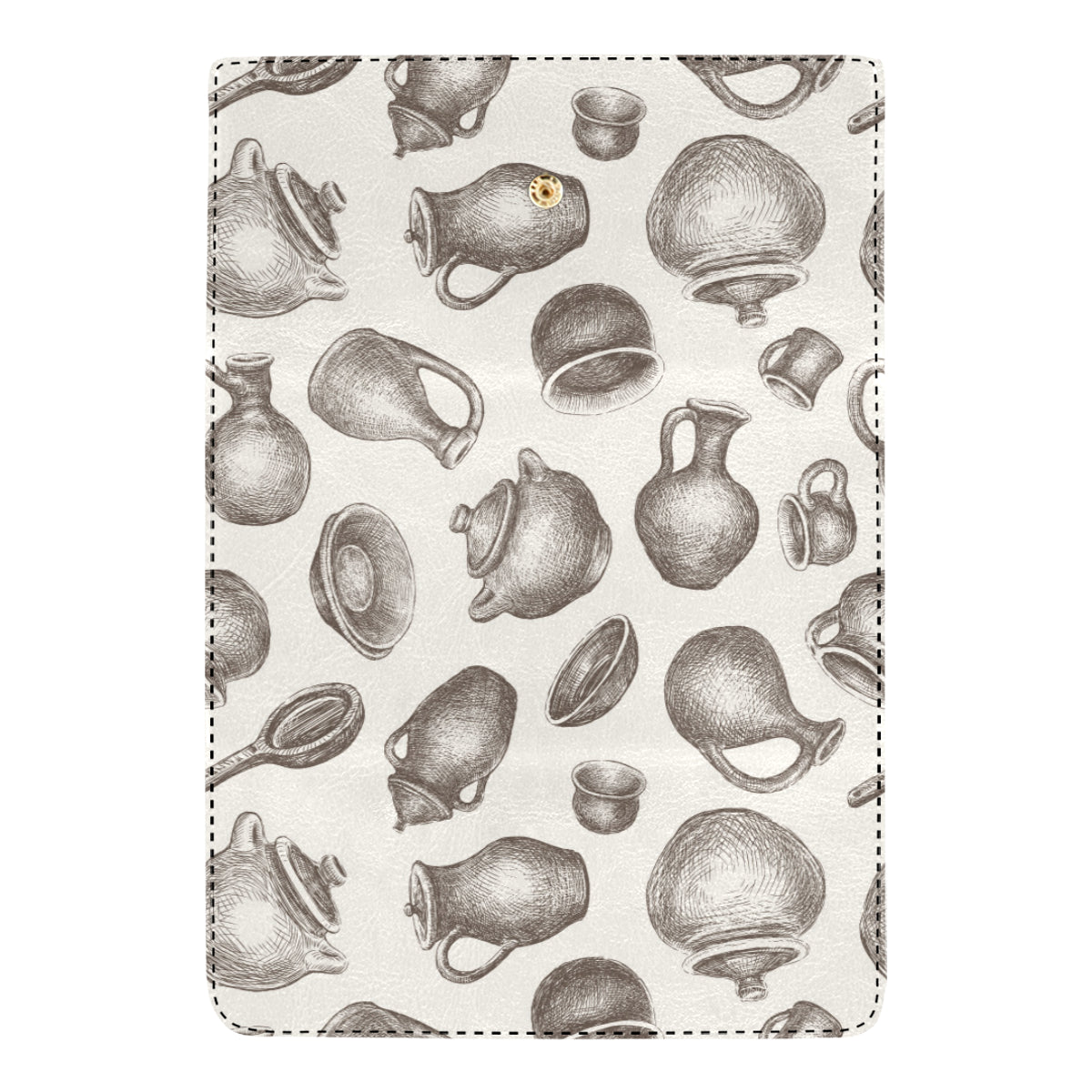Pottery Pattern Print Design A01 Women's Trifold Wallet