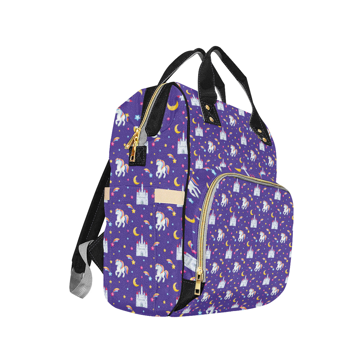 Unicorn Casttle Diaper Bag Backpack