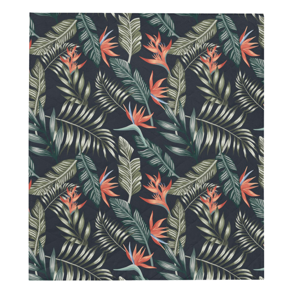 Bird Of Paradise Pattern Print Design BOP02 Premium Quilt
