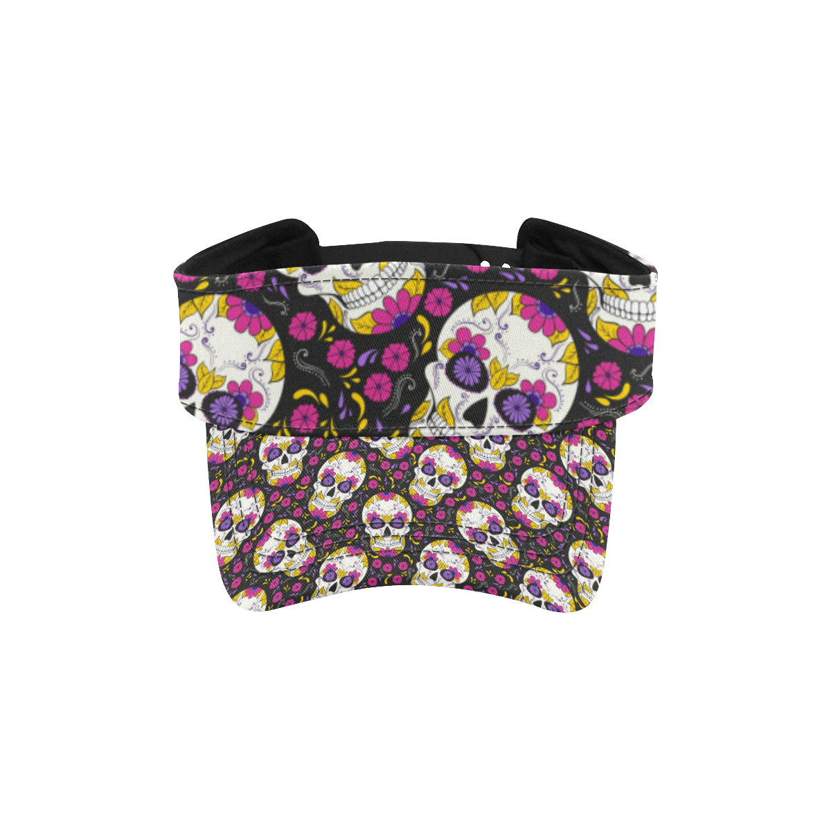 sugar skull Floral Pattern Unisex Sun Visor