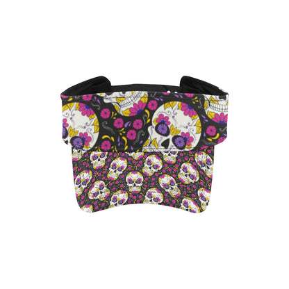 sugar skull Floral Pattern Unisex Sun Visor