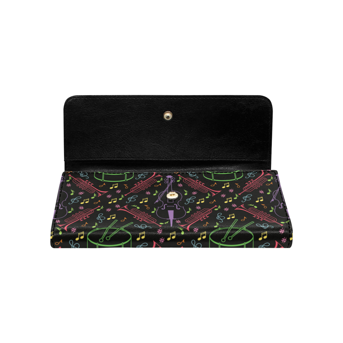 Cello Neon Pattern Print Design 02 Women's Trifold Wallet