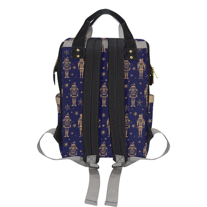 Nutcracker Pattern Print Design A05 Diaper Bag Backpack
