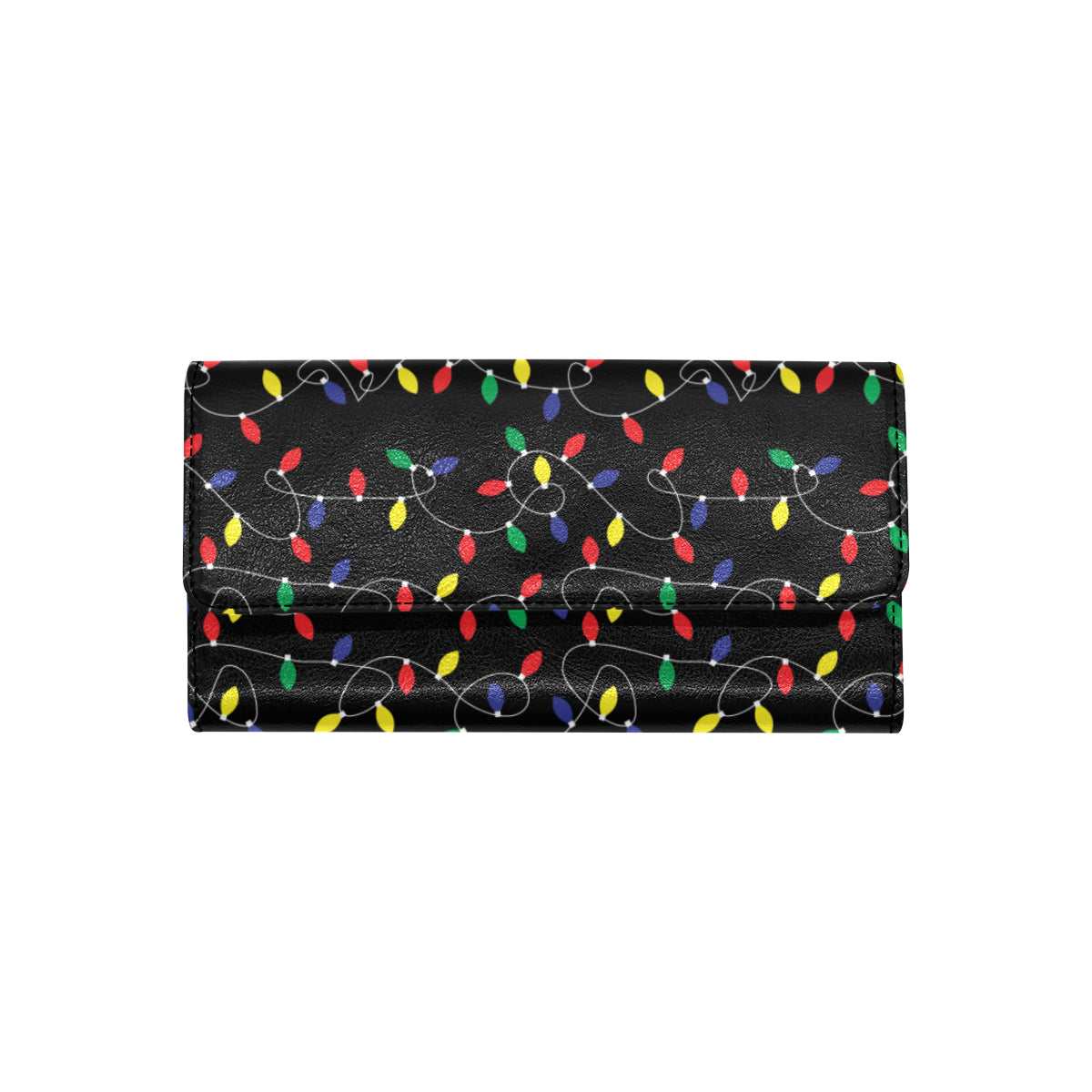 Christmas Light Pattern Print Design 04 Women's Trifold Wallet