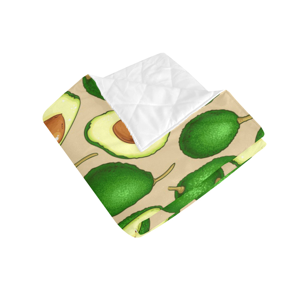 Avocado Pattern Print Design AC010 Premium Quilt