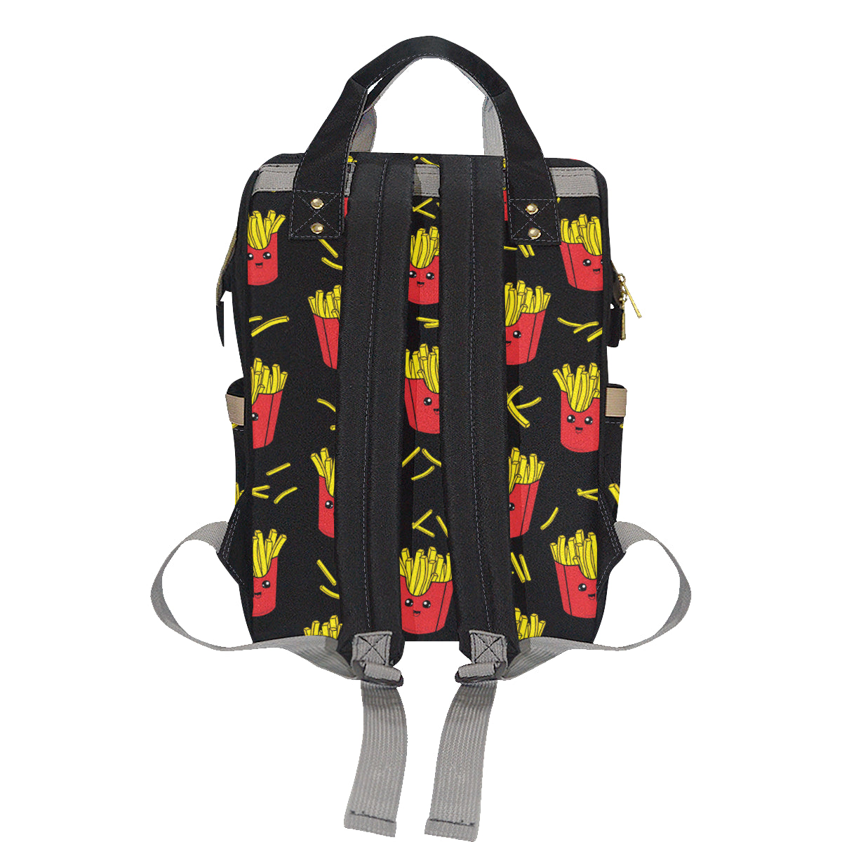 French Fried Pattern Print Design 03 Diaper Bag Backpack