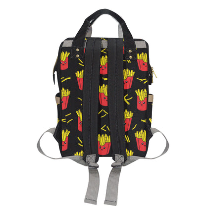 French Fried Pattern Print Design 03 Diaper Bag Backpack