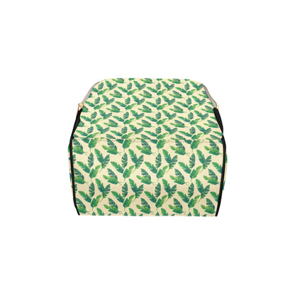 Banana Leaf Pattern Print Design 01 Diaper Bag Backpack