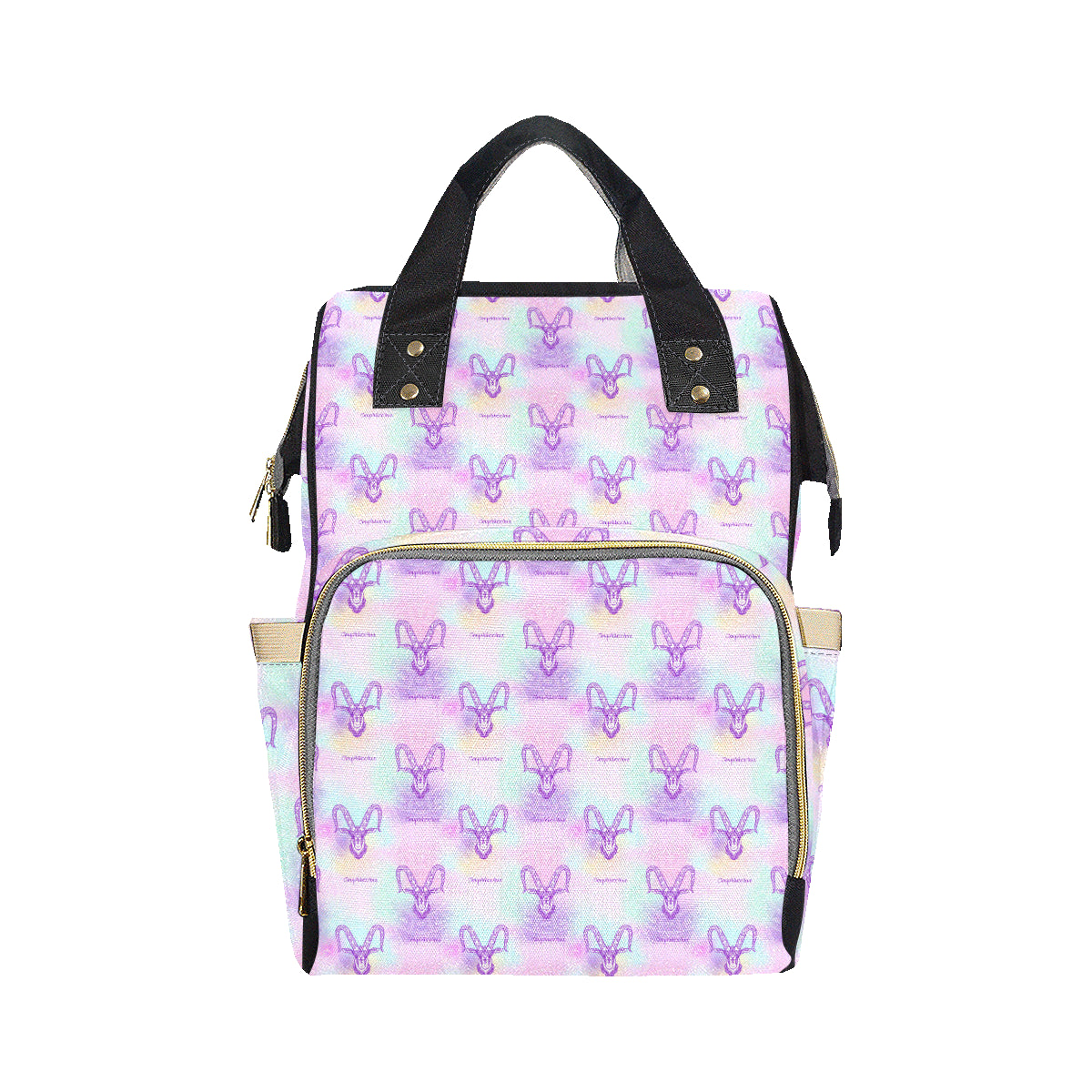 Capricorn Zodiac Pattern Print Design 02 Diaper Bag Backpack