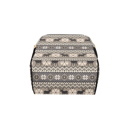 Nordic Pattern Print Design A01 Diaper Bag Backpack