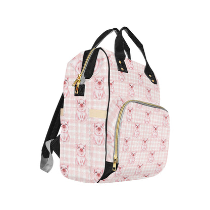 Pig Baby Pattern Print Design 01 Diaper Bag Backpack