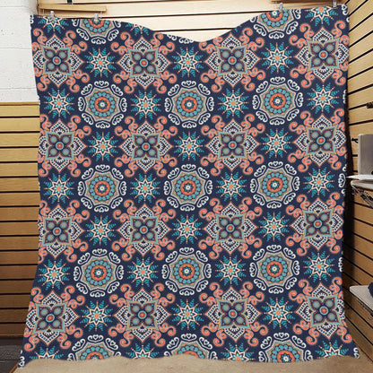 Bohemian Pattern Print Design 02 Premium Quilt