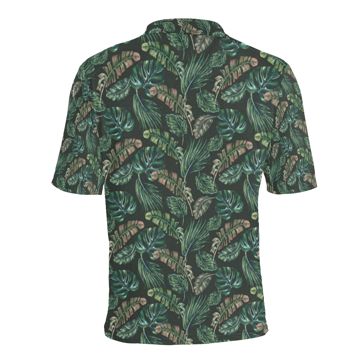 Banana Leaf Pattern Print Design 05 Men Polo Shirt