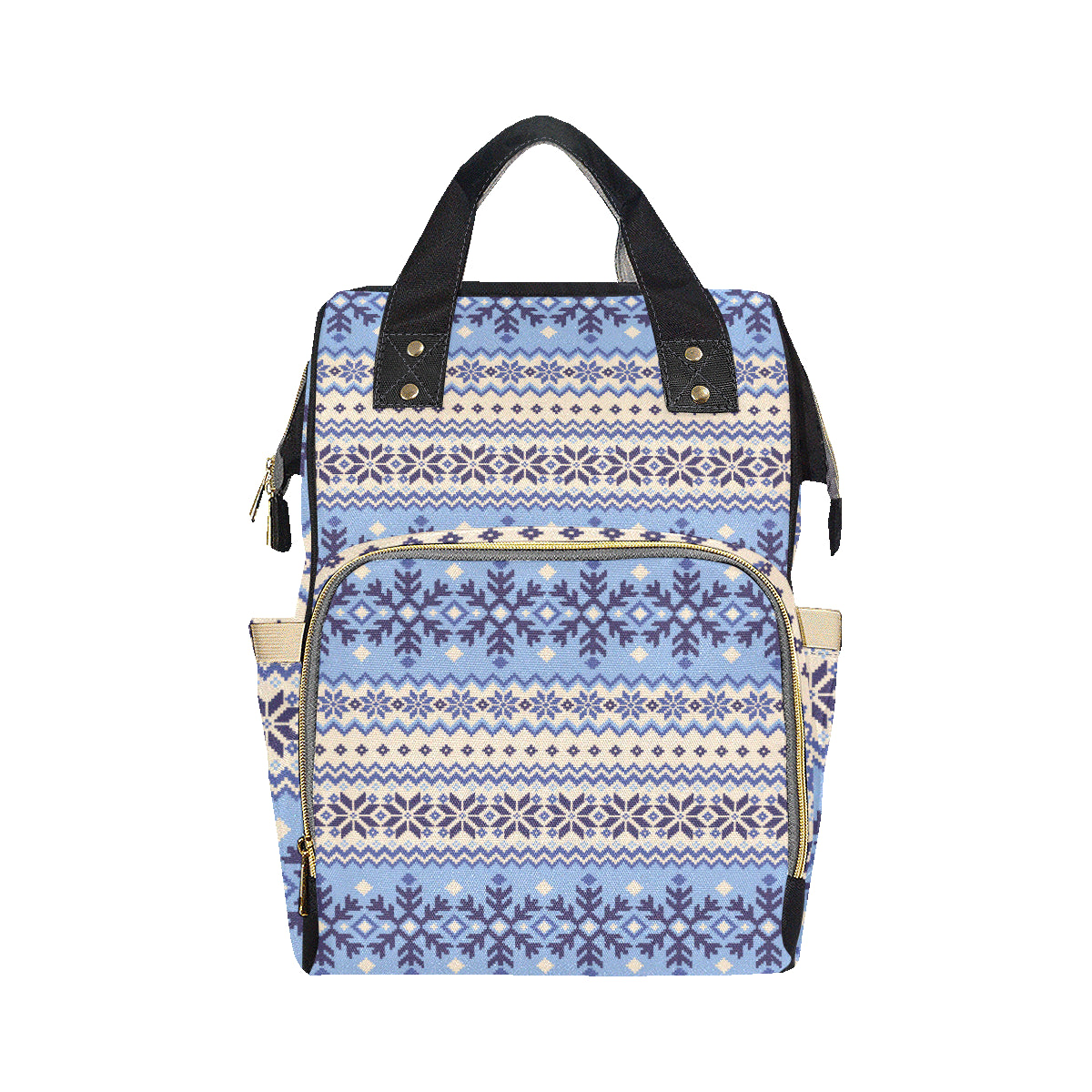 Nordic Pattern Print Design A03 Diaper Bag Backpack