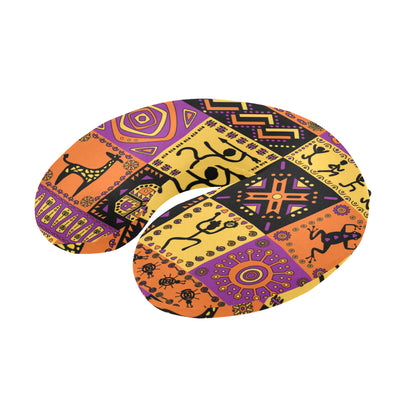 African Pattern Print Design 02 U-Shaped Travel Neck Pillow