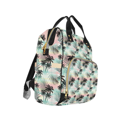 Palm Tree Pattern Print Design A03 Diaper Bag Backpack