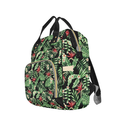 Bird Of Paradise Pattern Print Design BOP05 Diaper Bag Backpack