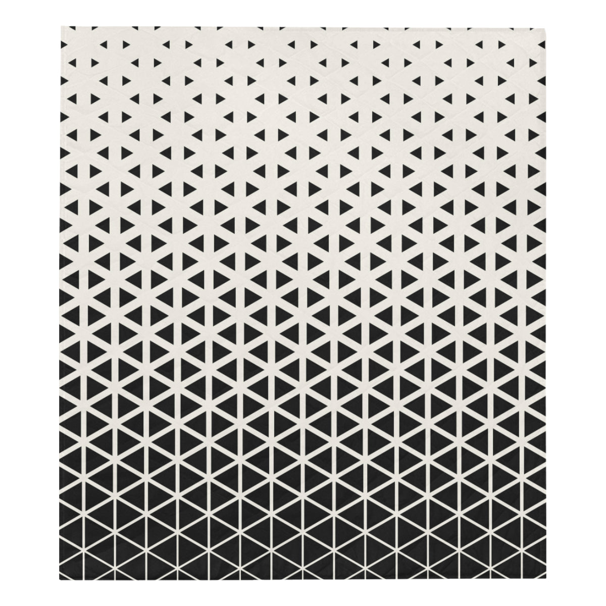 Geometric Black White Pattern Print Design 03 Premium Quilt
