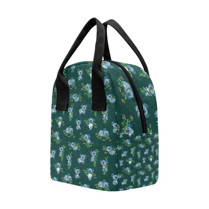 Koala Blue Design Print Insulated Lunch Bag