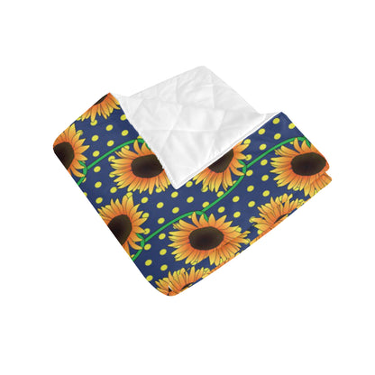 Sunflower Pattern Print Design SF03 Premium Quilt
