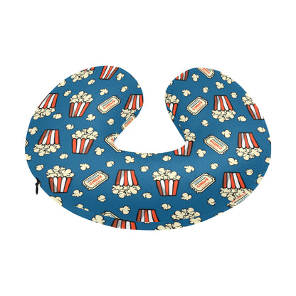 Popcorn Pattern Print Design A03 U-Shaped Travel Neck Pillow