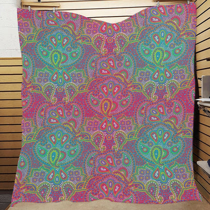 Boho Pattern Print Design 02 Premium Quilt