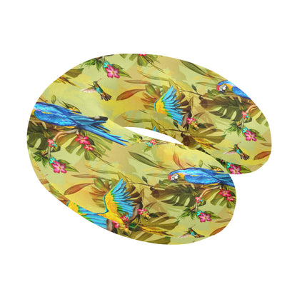 Parrot Pattern Print Design A02 U-Shaped Travel Neck Pillow