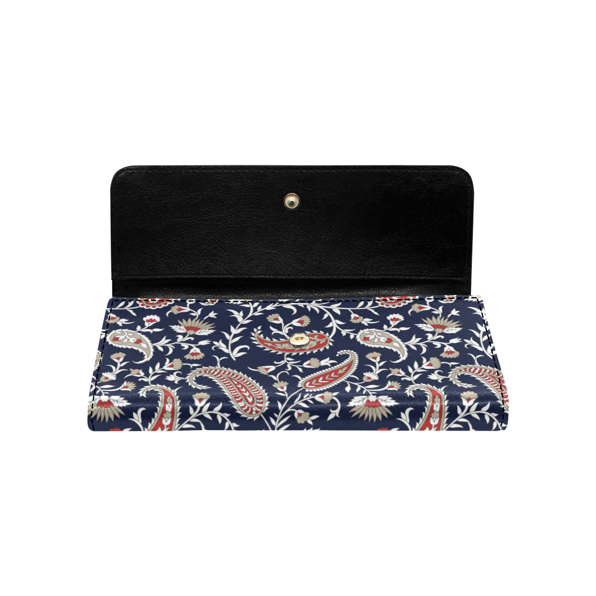 Paisley Pattern Print Design A05 Women's Trifold Wallet