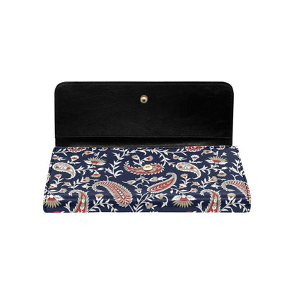 Paisley Pattern Print Design A05 Women's Trifold Wallet