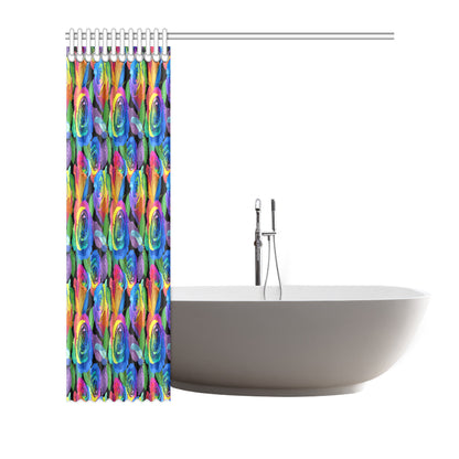 Rose Pattern Print Design RO02 Shower Curtain