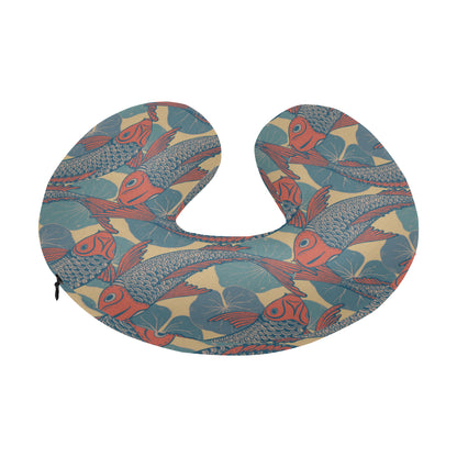Pisces Pattern Print Design A01 U-Shaped Travel Neck Pillow