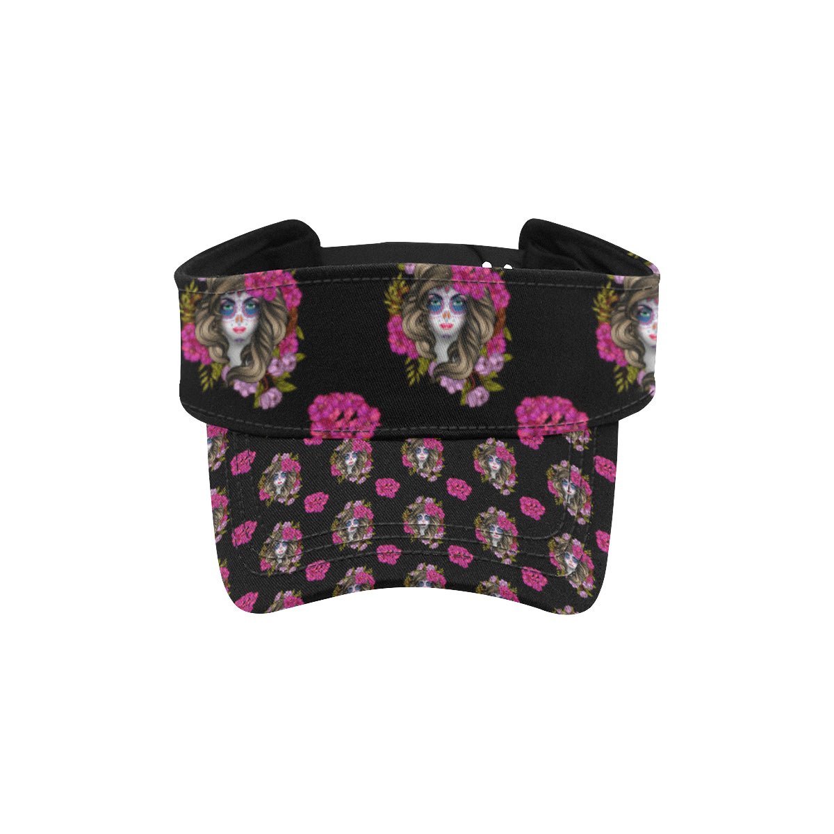 Day of the Dead Makeup Girl Unisex Sun Visor