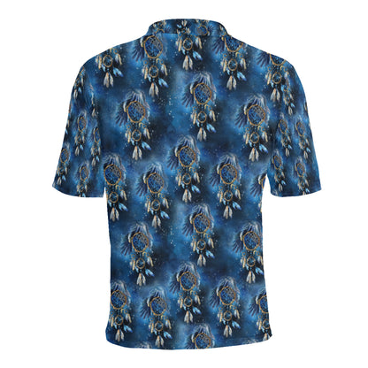 Eagles Dream Catcher Themed Men Polo Shirt