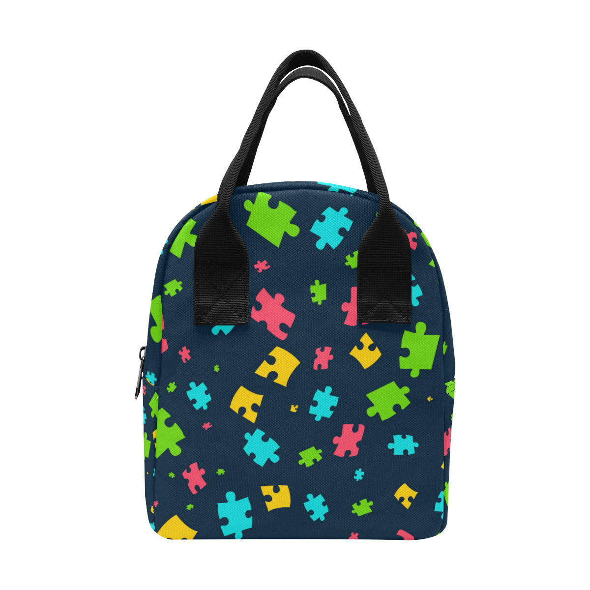 Autism Awareness Colorful Design Print Insulated Lunch Bag