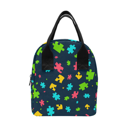 Autism Awareness Colorful Design Print Insulated Lunch Bag